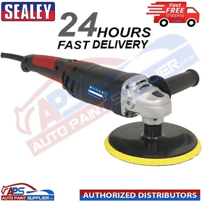 SEALEY ER1700P POLISHER BUFFER 180MM 1100W 240V VARIABLE SPEED LIGHTWEIGHT - Image 1 of 3