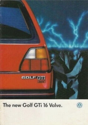 Volkswagen Golf GTi 16 Valve Mk2 1986-87 UK Market Sales Brochure - Image 1 of 2