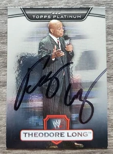 Theodore Teddy Long Signed 2010 WWE Card #65 WCW WWF Wrestling Topps Manager RAD - Picture 1 of 1