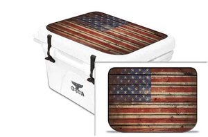 Vinyl Cooler Wrap fits ORCA 75 | Decal Skin LID - Old Glory - Picture 1 of 7