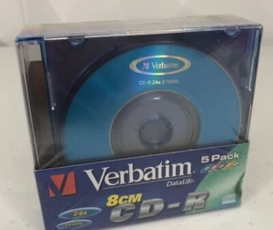 Mini CD scrivibili Verbatim Datalife 8 cm CD-R 24x 210 MB (5 CD) - Imagen 1 de 4