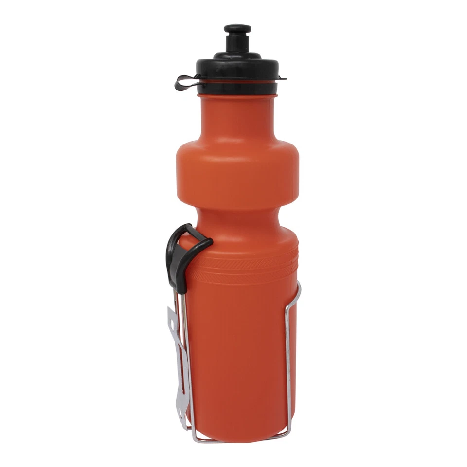 NEW! PRO+ BICYCLE WATER BOTTLE WITH ALLOY CAGE 28OZ RED - Image 1 of 1
