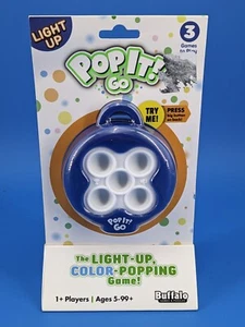 Pop It Go - Original Light Up Colorful Pattern Popping Game Buffalo Games | NEW - Picture 1 of 3