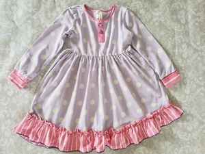 Matilda Jane 6 Moments With You Purple Pink Polka Dot Dear Dotty Dress Ruffle - Picture 1 of 6
