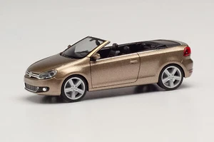 Herpa Volkswagen Golf Cabrio Gold 1:87 Scale 034869-002 Model Car - Picture 1 of 6