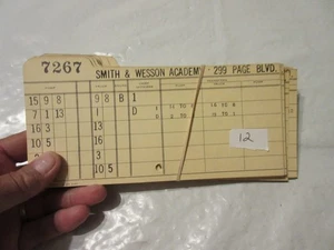 Lot-50 Vintage Fire Department Fire Alarm Box Response Cards S&W- ACADEMY - Picture 1 of 20