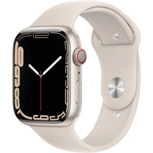 Apple Watch S7 45mm GPS/LTE Starlight Case Starlight Band MKJ83LL/A - Zdjęcie 1 z 4