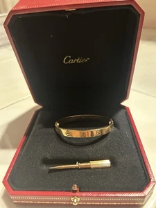 cartier love bracelet Rose Gold Size 16 - Picture 1 of 7