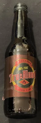 BOTELLA TRUE BLOOD A NEGATIVE TIPO HBO PROGRAMA DE TELEVISIÓN UTILERÍA 100% PURO TRU VAMPIRO Foto 1 de 4