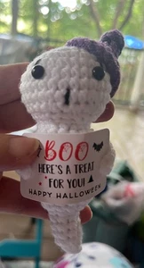 Ghost Crochet Stuffed Animal BOO! Here’s a treat for you Happy Halloween Trick ! - Picture 1 of 17