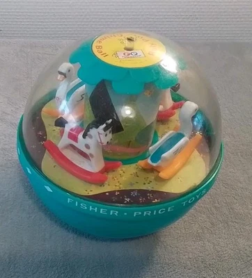 Jouet Ancien Roly Poly Chime Ball Culbuto Fisher Price Toys - Photo 1/4