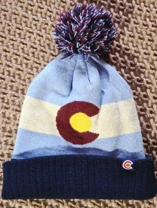Yo Colorado Staatsflagge Strickmütze Beanie Bommelmütze Mütze neu ohne Etikett Einheitsgröße - Bild 1 von 5