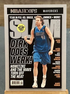 E57 Dirk Nowitzki 2020-21 NBA Hoops Slam Cover Insert #12 Dallas Mavericks HOF - Picture 1 of 2