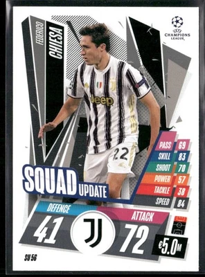2020 BASE SET FEDERICO CHIESA JUVENTUS #SU56 - Image 1 of 2