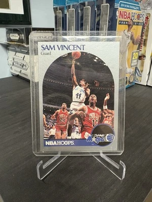 1990-91 NBA Hoops - Michael Jordan, Sam Vincent #223 Michael Jordan Wearing #12 - Image 1 of 2