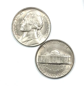 1953 UNCIRCULATED JEFFERSON NICKEL CHOICE TO GEM BU - Picture 1 of 2
