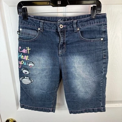 Pantalones Cortos Vaqueros Bobby Jack Bermudas Mono Bordados Talla 14.5 para Niñas Foto 1 de 4