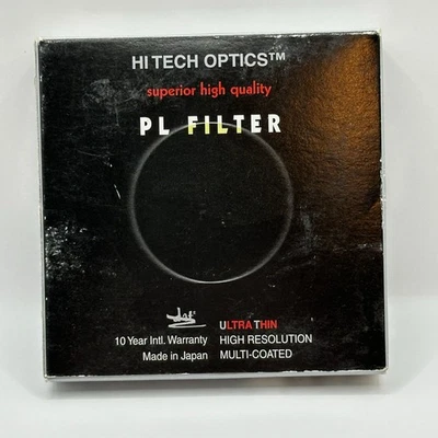 Hi Tech Optics PL Polarizing Filter 72mm Ultra Thin Multi-Coated Made In Japan - Image 1 of 4