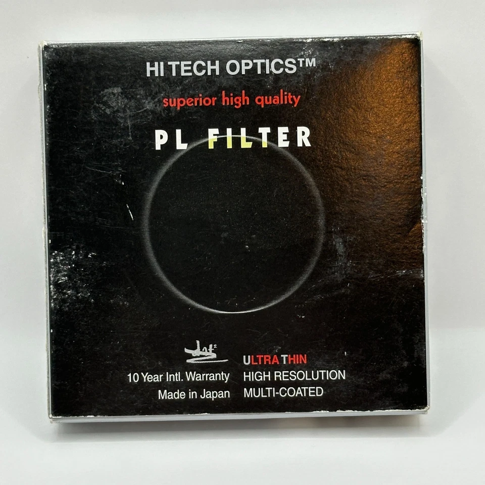 Hi Tech Optics PL Polarizing Filter 72mm Ultra Thin Multi-Coated Made In Japan - Image 1 of 4