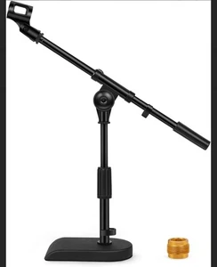 Microphone Boom Arm Desk Mount WEIGHTED Adjustable Studio Mic Stand - Picture 1 of 4