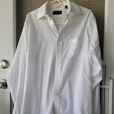 Donald J Trump Signature Collection Shirt 17 White Button Up Long Sleeve Mens - Image 1 of 4