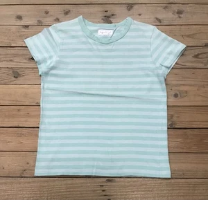 agnes b Striped Shirt Size S Womens Green Top Japan Made (no import fees) - Picture 1 of 6