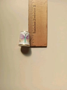 VINTAGE Butterfly Thimble Made In Japan - Picture 1 of 2