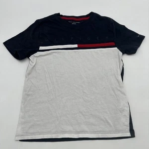 Tommy Hilfiger T-shirt Youth Boy M 8-10 Blue Logo …#25838 - Picture 1 of 12