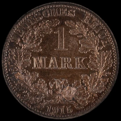 Germany - 1 Mark - 1915 - KM#14 - J - Image 1 of 3