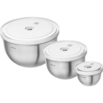 ZWILLING Fresh & Save BOWLS Juego de 3 cuencos de vacío de acero inoxidable Foto 1 de 4