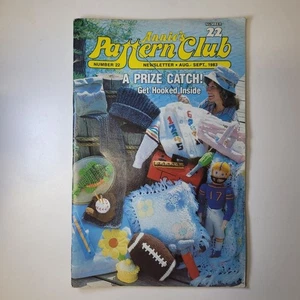 Annies Pattern Club No 22 Needle Craft Newsletter Booklet Hooked Pillow 1983 - Picture 1 of 9