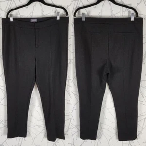 NYDJ Black Ponte Knit High Rise Ankle Pants Career | Women's 14 - Picture 1 of 5