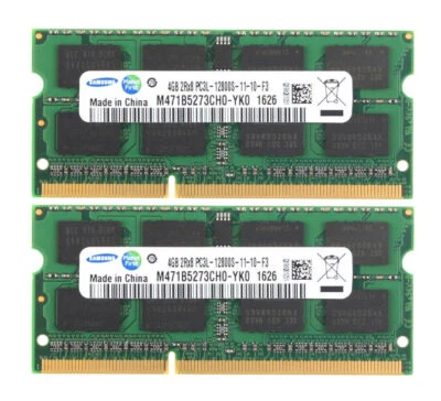 Samsung 8GB 2X 4GB PC3L-12800 DDR3 1600Mhz SODIMM Memory for Dell Latitude(E6420 - Image 1 of 4