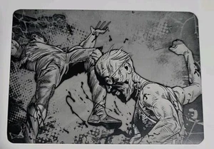 Fleer Ultra Wolverine-Old Man Logan Vs Old Man Hulk Black Printing Plate 1/1 🔥 - Picture 1 of 2