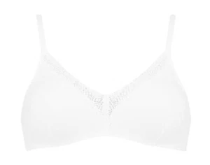 Sujetador Sloggi sin aros EverNew Lace N 75B blanco NUEVO - Imagen 1 de 2