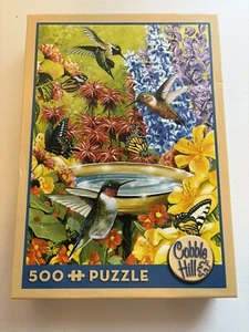 Cobble Hill Hummingbird Garden 500 Piece Puzzle -Open Box 18"x24" - Picture 1 of 2