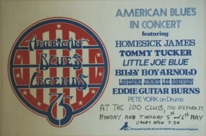 "AMERICAN BLUES LEGENDS 75" Affiche U.K. originale entoilée  80x55cm - Imagen 1 de 1
