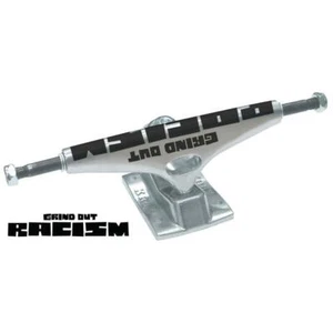 Krux K5 Grind Out Racism DLK Standard Skateboard Trucks Silver 8" - Bild 1 von 2