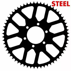 Steel stunt sprocket 60t 520 for Kawasaki ZX6-R 636 ER6 Z750 Z800 Z650 EX650 - Picture 1 of 12