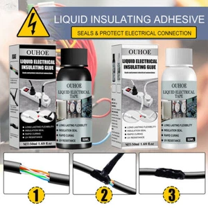 Liquid Insulation Electrical Tape Waterproof Anti-UV Fast Dry Insulating Glue - Picture 1 of 11