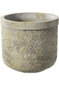 Urban Trends runder Zementtopf mit brauner Oberfläche 53875 - Bild 1 von 1