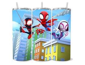 Spidey Spiderman Tumbler 20oz W/ Straw Sublimation - Picture 1 of 1