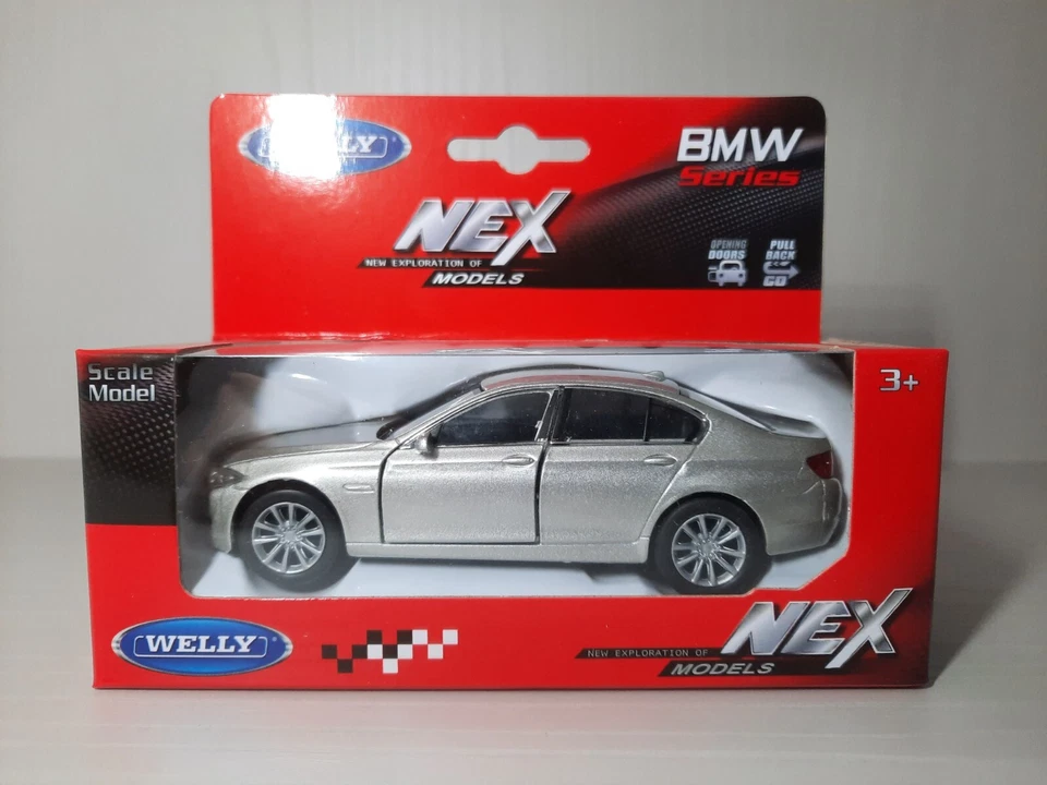 Modellino Statico BMW 535i Welly Auto Colore Grigio Scala 1:39 - Immagine 1 di 1