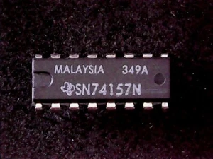 SN74157N - Texas Instruments Quad 2-line to 1-line Data Selector/Mux (DIP-16) - Bild 1 von 1