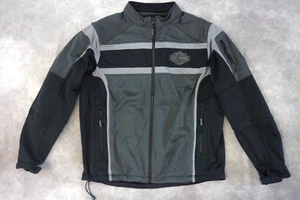 Harley Davidson Men's Juncture Grey Black Shirt Soft Shell Jacket 97495-12VM L - Picture 1 of 11