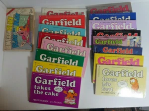 16 Garfield cat books 1 Heathcliff Jim Davis, Geo Gately 1980's - Picture 1 of 4