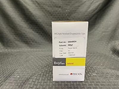 (768) Tecan 200uL MCA96 Nested Disposable Pipette Tips (8x96) 30048824 - Image 1 of 3