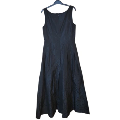 Brook Brothers женщин шелк макси платье Sz 10 черный декольте без рукавов новый с Ярлыками $598! - Изображение 1 из 4