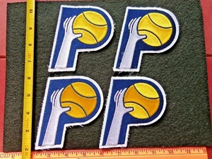 Vintage ABA / NBA Indiana Pacers Patches 4 in. x 3 1/2 in. 4 Pc. Lot NEW NOS - Picture 1 of 2