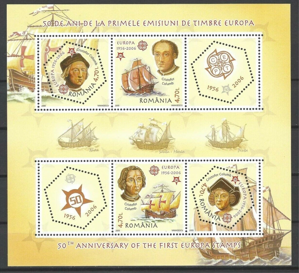 2005 Columbus BLOCK / Minisheet -  MNH - EUROPA CEPT - Image 1 of 2